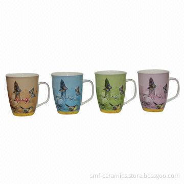 12oz Ceramic/Newbone China Bullet Mugs in Nice Color Box Packaging, Suitable for Gifts